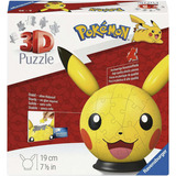 Ravensburger 3D Puzzleball Pokémon Pikachu mit Ohren 