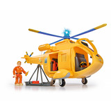 Simba Feuerwehrmann Sam Hubschrauber Wallaby II mit Figur, Spielfahrzeug 