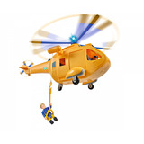 Simba Feuerwehrmann Sam Hubschrauber Wallaby II mit Figur, Spielfahrzeug 