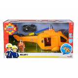 Simba Feuerwehrmann Sam Hubschrauber Wallaby II mit Figur, Spielfahrzeug 