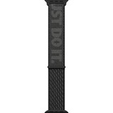 Apple Nike Sport Loop, Uhrenarmband schwarz/grau, 45 mm