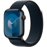 Apple Watch Series 9, Smartwatch dunkelblau/dunkelblau, Aluminium, 45 mm, Sport Loop, Cellular