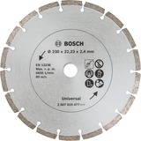 Bosch Diamanttrennscheibe Universal, Ø 230mm 2 Stück, Bohrung 22,23mm