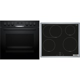 Bosch HND615LS67 Serie 6, Herdset schwarz