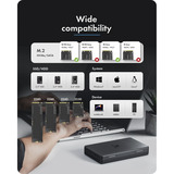 ICY BOX IB-3882MSCL-CU31, Dockingstation schwarz