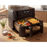 Medion Life P25 XXL Flex M Heißluftfritteuse MD100057 schwarz
