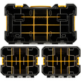 Stanley Organiser Set PRO-STACK Organiser Set, Werkzeugkiste schwarz/transparent, 3-teilig