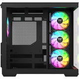 Thermaltake View 380 WS ARGB Black, Tower-Gehäuse schwarz/holz, Tempered Glass x 2, Holz-Struktur