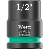 Wera 9608 Nuss-Magnetleiste B Impaktor Imperial 1 Steckschlüsseleinsatz-Satz 3/8" schwarz/grün, 9‑teilig, zöllig, für Schlagschrauber