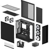ARCTIC Xtender VG Mirror Black Design, Tower-Gehäuse schwarz, Tempered Glass x 2 (verspiegelt)