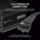 Corsair RM850e Generalüberholt, PC-Netzteil schwarz, 1x 12 Pin High Power GPU, 2x PCIe, Kabel-Management, 850 Watt