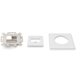 Digitus Frontplatte und Einbaurahmen für Multimedia / Keystone Module weiß