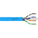 Digitus Professional Cat.6a U/UTP Verlegekabel simplex, Dca blau, 100 Meter Paper Box