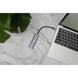 Digitus USB-C 4-Port, USB-Hub silber