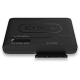 Icy Dock MB104U-1SMB, Dockingstation schwarz, USB-C, SATA, M.2