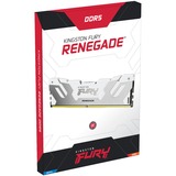 Kingston FURY DIMM 32 GB DDR5-6400 (2x 16 GB) Dual-Kit, Arbeitsspeicher weiß, KF564C32RWK2-32, Renegade, INTEL XMP