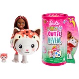 Mattel Barbie Cutie Reveal Chelsea Costume Cuties Serie - Kitty Red Panda, Puppe 