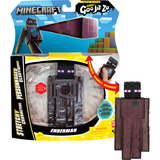 Moose Toys Heroes of Goo Jit Zu - Minecraft Heldenpack Enderman, Spielfigur 