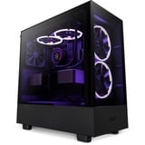 NZXT H5 Elite All Black, Tower-Gehäuse schwarz, Tempered Glass