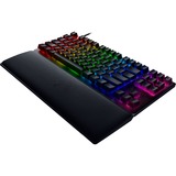 Razer Huntsman V2 TKL, Gaming-Tastatur schwarz, DE-Layout, Razer Clicky Optical (Purple)