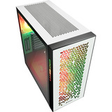 Sharkoon ELITE SHARK CA300H Generalüberholt, Big-Tower-Gehäuse weiß, 2x gehärtetes Glas