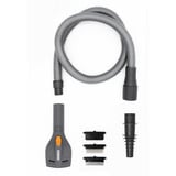 Thomas Fellpflege-Set, 6-teilig, Staubsauger-Aufsatz schwarz/grau, mit 3 austauschbaren Kämmen