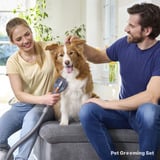 Thomas Fellpflege-Set, 6-teilig, Staubsauger-Aufsatz schwarz/grau, mit 3 austauschbaren Kämmen