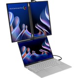 ASUS ZenScreen Duo OLED MQ149CD, LED-Monitor 53.3 cm (21 Zoll), silber, 2xFullHD, faltbar, Dual USB-C, Mini-HDMI