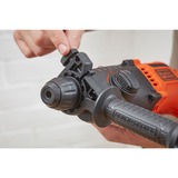 BLACK+DECKER Bohrhammer BEHS01K-QS schwarz/orange, 650 Watt, Koffer