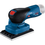 Bosch Professional Akku-Schwingschleifer GSS 12V-13 Professional solo blau/schwarz, ohne Akku und Ladegerät, in L-BOXX, 3 Schleifplatten