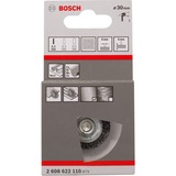 Bosch Scheibenbürste Ø 30mm, gewellter Draht 0,2mm Draht, 6mm Schaft, für Bohrmaschinen