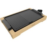 Cecotec Tischgrill Tasty&Grill 2000 Bamboo Black, Elektro-Grillplatte holz, 2.000 Watt
