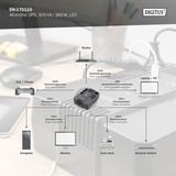 Digitus All-in-One USV, 600VA/360Watt schwarz