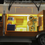 Lumibricks Tischlerei-Transporter, Konstruktionsspielzeug 
