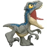 Mattel Jurassic World Mega Roar Velociraptor Blue, Spielfigur 