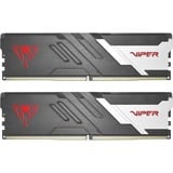 Patriot DIMM 16 GB DDR5-5200 (2x 8 GB) Dual-Kit, Arbeitsspeicher schwarz/weiß, PVV516G520C36K, Viper Venom, INTEL XMP