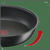 Tefal  Pfannen-Set Black Stone, 2-teilig schwarz, Ø 28cm, Ø 24cm
