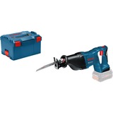 Bosch Akku-Säbelsäge GSA 18 V-LI Professional, 18Volt blau/schwarz, ohne Akku und Ladegerät, in L-BOXX