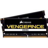 Corsair SO-DIMM 16 GB DDR4-2933 (2x 8 GB) Dual-Kit, Arbeitsspeicher schwarz, CMSX16GX4M2A2933C19, Vengeance