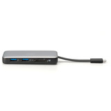 Digitus 7-Port Travel Docking Station, Dockingstation grau/schwarz, USB-C