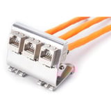 Digitus Hutschienenadapter für 3x Keystone Modul edelstahl