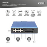 Digitus Industrial 8 + 4 10G Uplink Port L3 managed Gigabit, Switch 