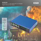 Digitus Industrial 8 + 4 10G Uplink Port L3 managed Gigabit, Switch 