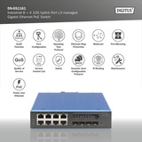 Digitus Industrial 8 + 4 10G Uplink Port L3 managed Gigabit, Switch 