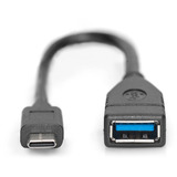 Digitus USB Type-C Adapter schwarz, Type-C auf A