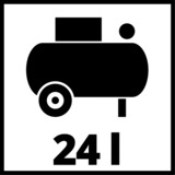 EINHELL Kompressor TE-AC 230/24 rot
