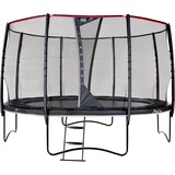 Exit Toys Trampolin PeakPro, Fitnessgerät schwarz, rund, 427 cm Durchmesser, inkl. Sicherheitsnetz und Leiter