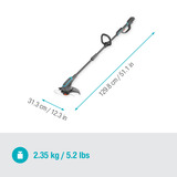 GARDENA Akku-Rasentrimmer PowerTrim 30/18V P4A solo grau/türkis, ohne Akku und Ladegerät, POWER FOR ALL ALLIANCE