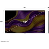 LG OLED83G57LW evo TV, OLED-Fernseher 209.6 cm (83 Zoll), silber/schwarz, UltraHD/4K, Tripple Tuner, HDR, 120Hz Panel