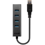 Lindy 4 Port USB 3.0 Hub, USB-Hub 